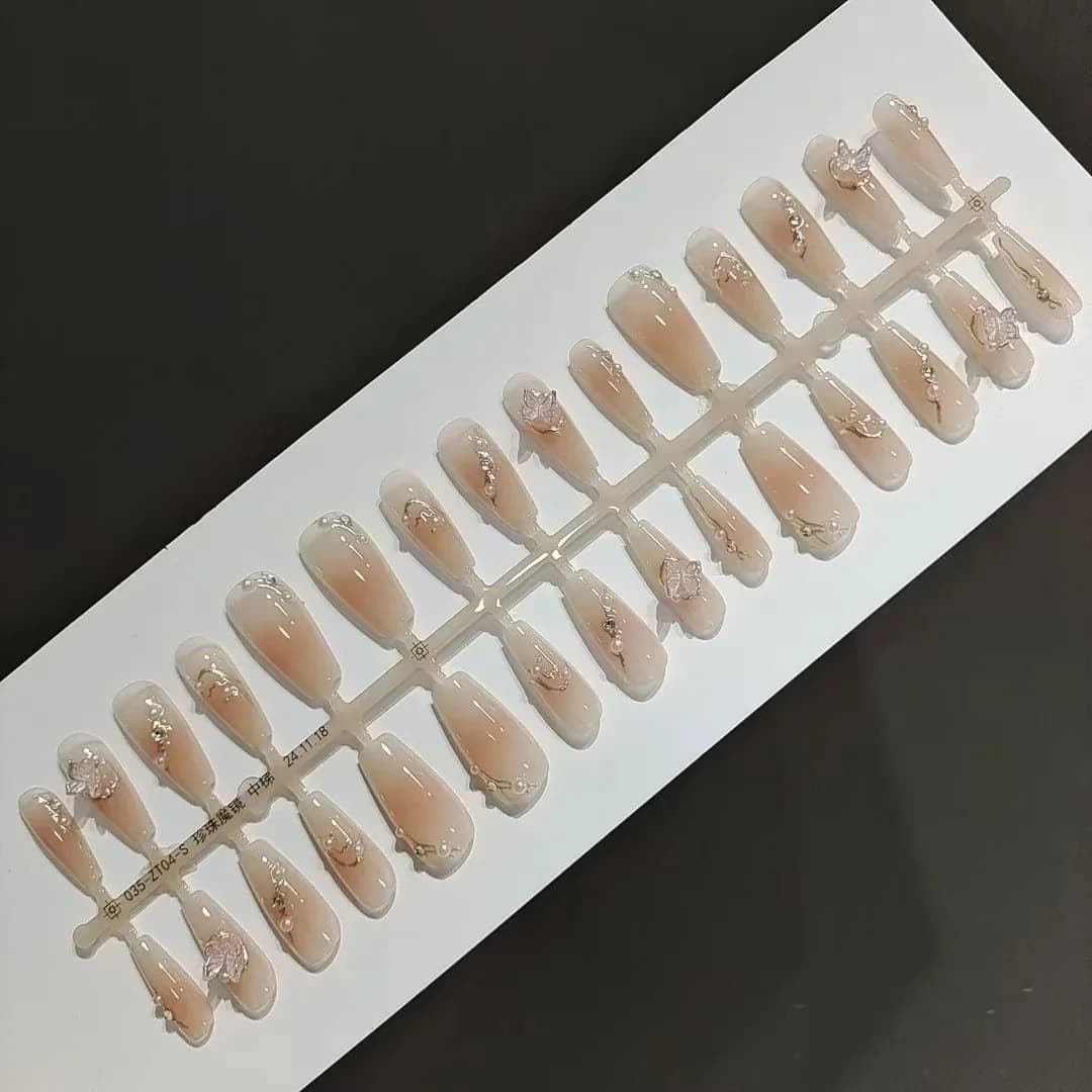 3D naljepnice za nokte s motivom leptira, 30 komada, višekratne